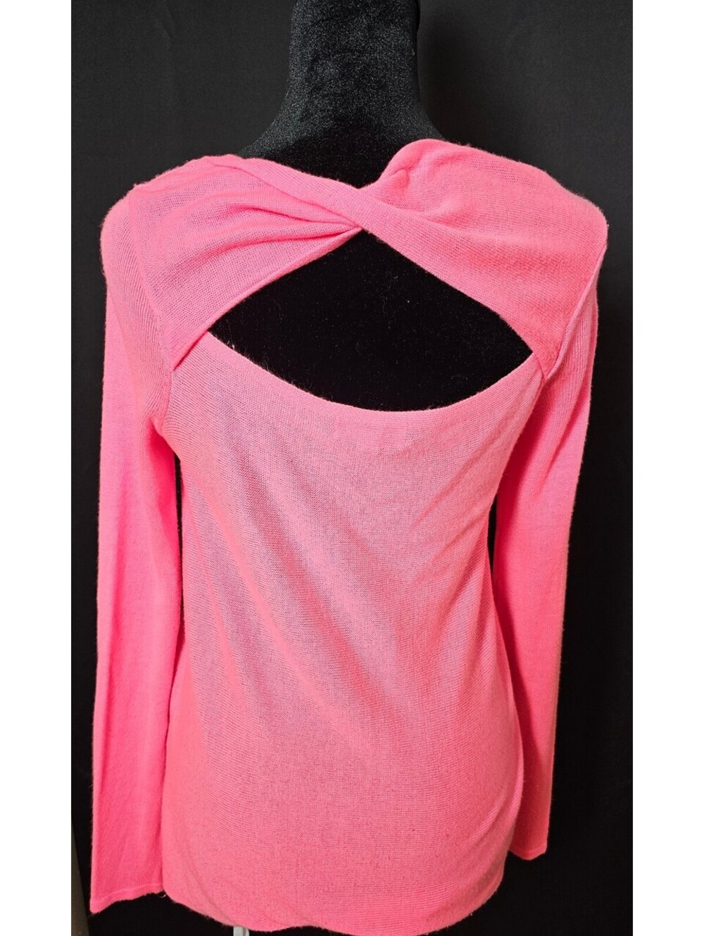 Lilly Pulitzer Blouse Pink Women XS Light Sweater Twist Back